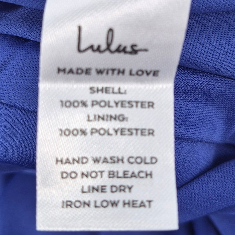 Lulus My Whole Heart Royal Blue Wrap Dress High-Low Maxi XL NWT Wedding Guest - Picture 13 of 15